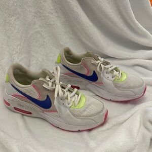 Nike Women's Air Max Sneakers - White, Blue, and Pink
